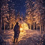Lägenhet Aurora Igloo Village Yllaes Luna - Hot Tub